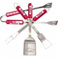 Bsi Products BSI PRODUCTS  61142 4 Pc Bbq Set- Arkansas Razorbacks 61142